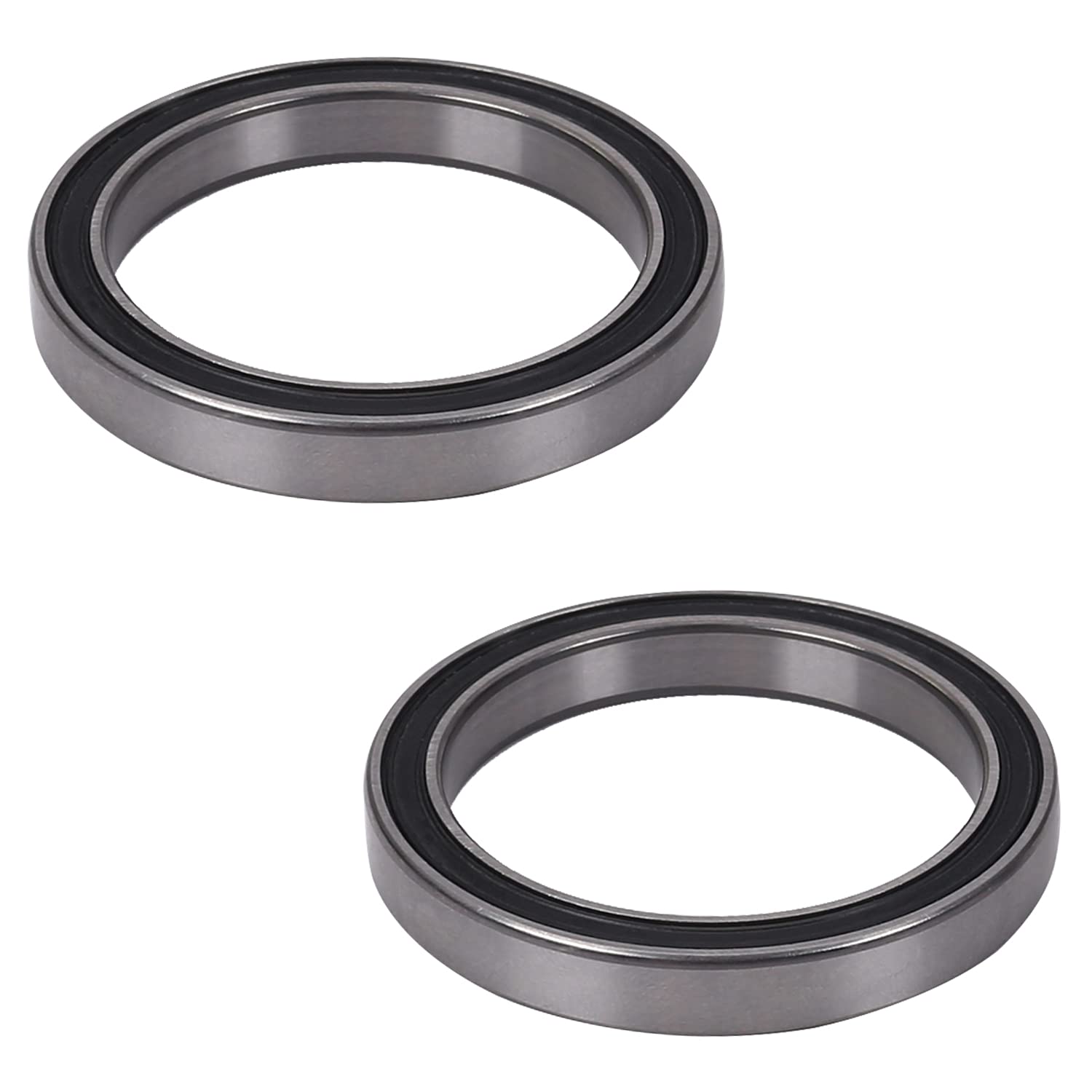 Othmro 2pcs 6808-2RS Deep Groove Ball Bearings, 40mmx52mmx7mm Double Shielded 6808-2RS Bearing, High Carbon Steel GCr15 Bearing P0 Z1