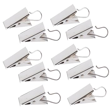 Sharplace 10x Klassisch Vorhang Klemmen Blickdicht Gardinen