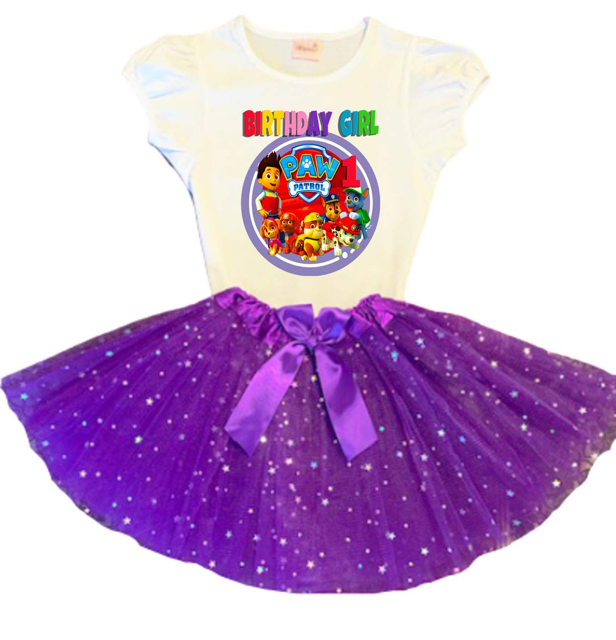 paw patrol 1st birthday outfit girl