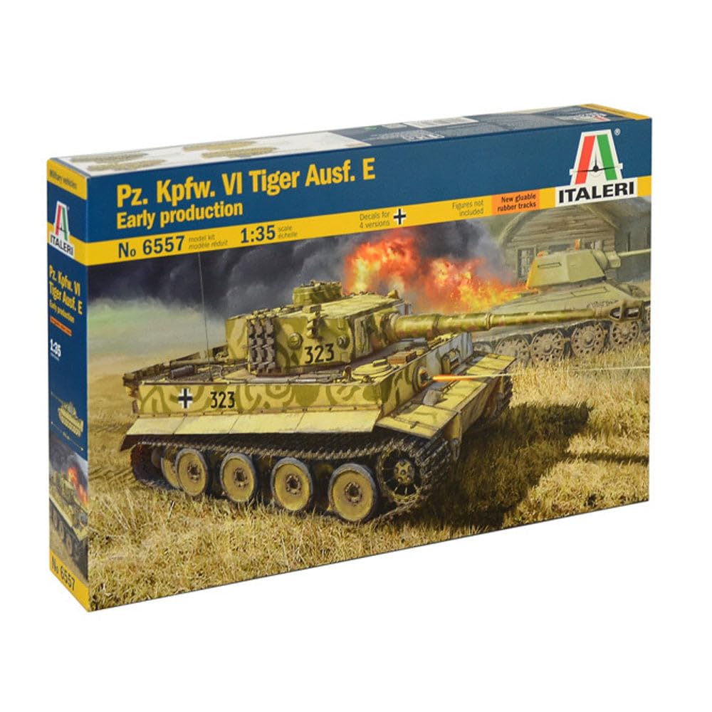 Italeri 6557 Tiger I Ausf. E Early Production 1/35 Scale Plastic Model Kit