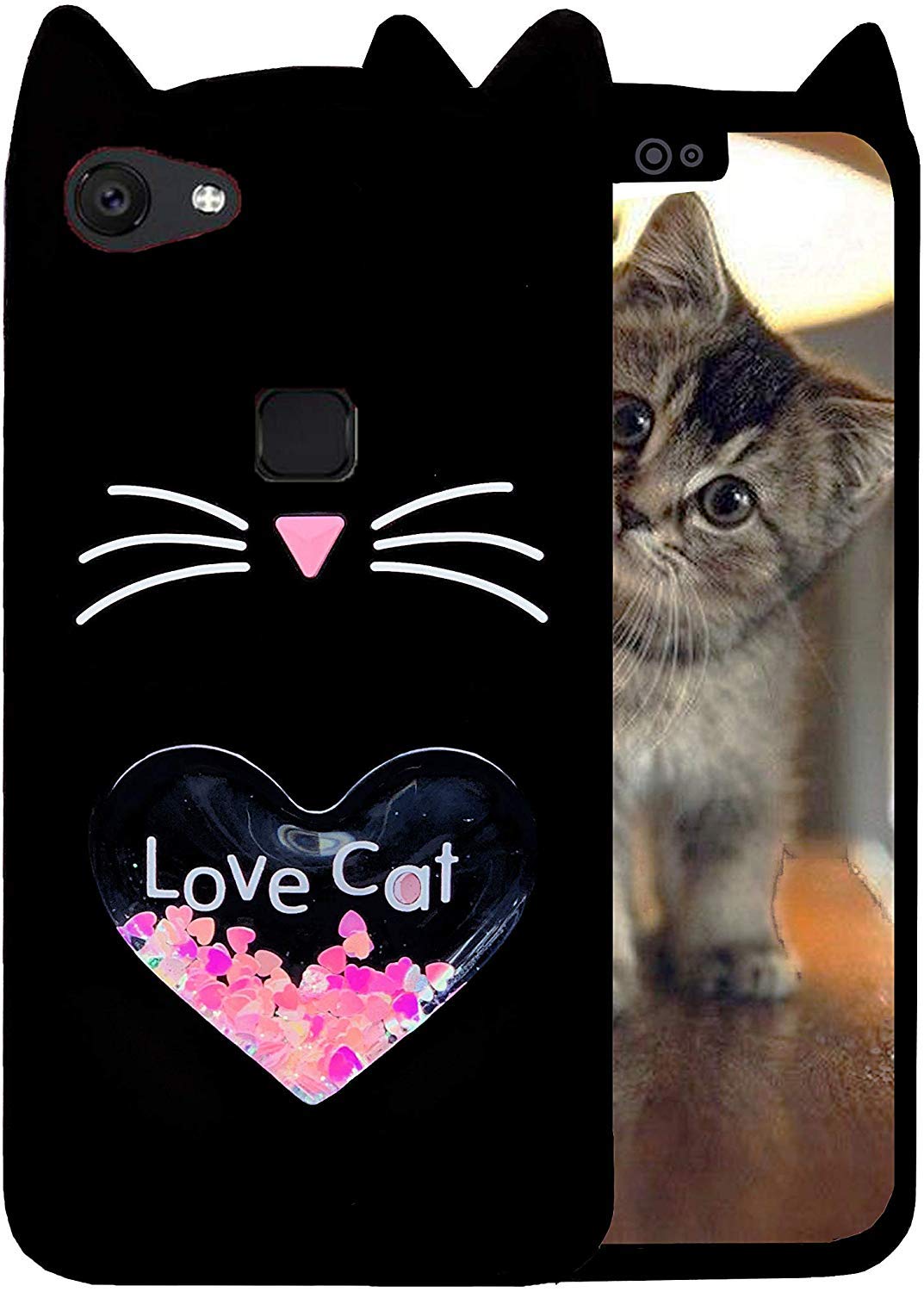 Fastbounce Love Cat Hello Kitty Heart Design Meow Ear Amazon In Electronics