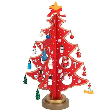 Vidillo Albero Di Natale In Legno Fai Da Te Natale Ornamento Tavolo Scrivania Decorazione Di Natale In Miniatura Di Nataledecorazione Di Natale Per I