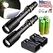 2 Sets 8000 Lumens 5Modes Ultrafire SWAT XML T6 LED Flashlight 18650+Charger USA