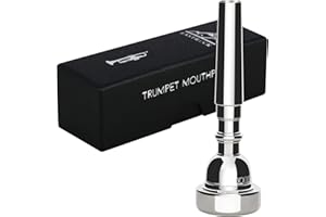 EastRock Silver Plated Bb Trumpet Mouthpiece 1.25C Made of Brass for Professional Players