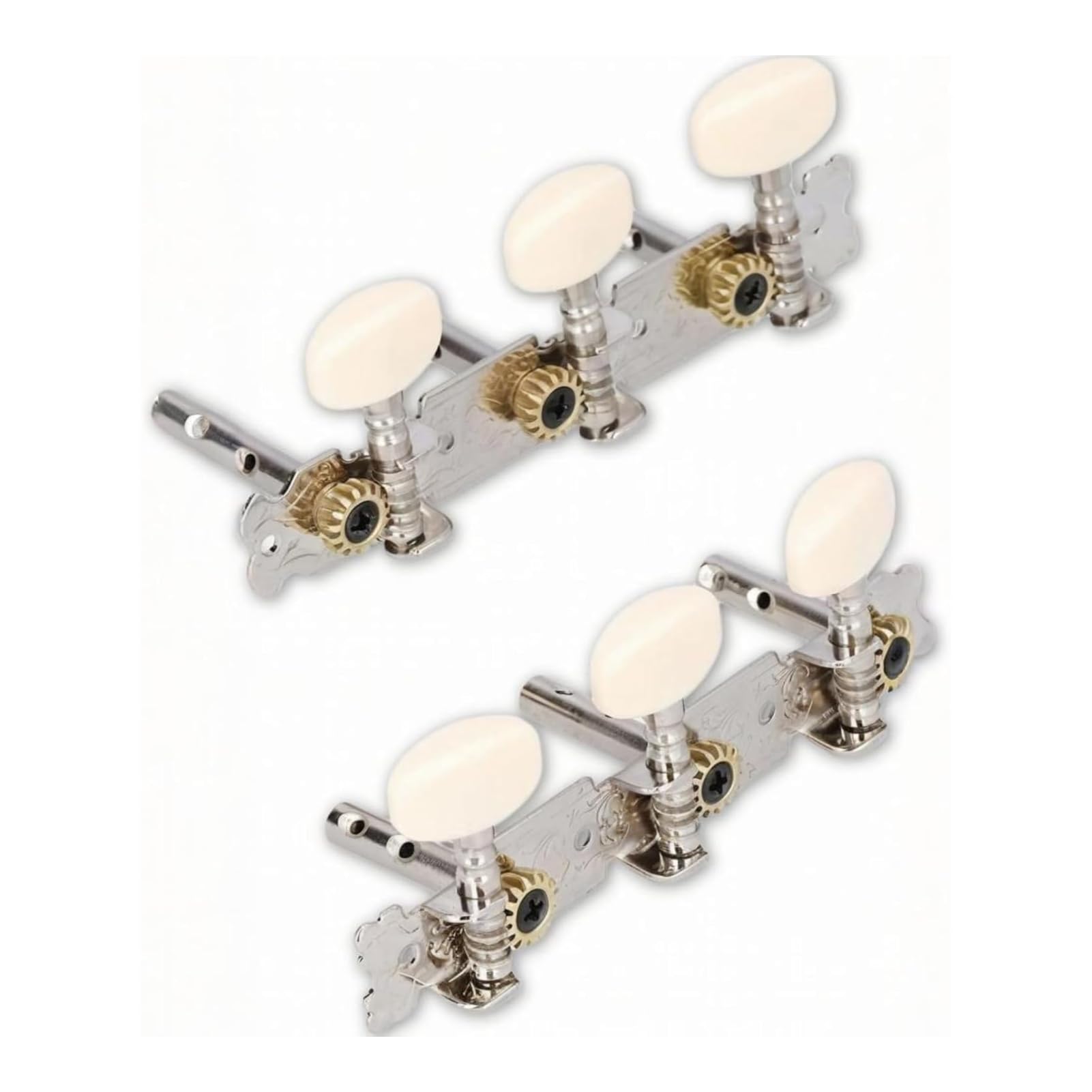 Guitar Tuning Peg, Guitar Tuning Pegs Machine Heads Tuners Dual Holes 3R 3L Guitar Tuning Peg for Acoustic Folk Classical Guitars String Instrument Accessory