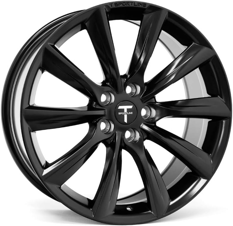 19" TST Tesla Model 3 Flow Forged Wheel Set in Matte Black (Square)