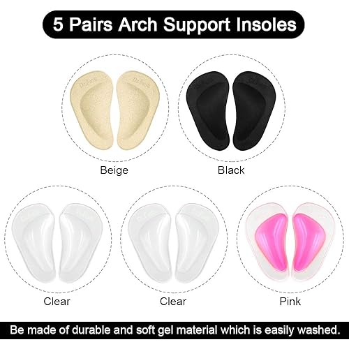 Arch Support Inserts 8/7/6/5 Pair Arch Support Shoe Inserts For