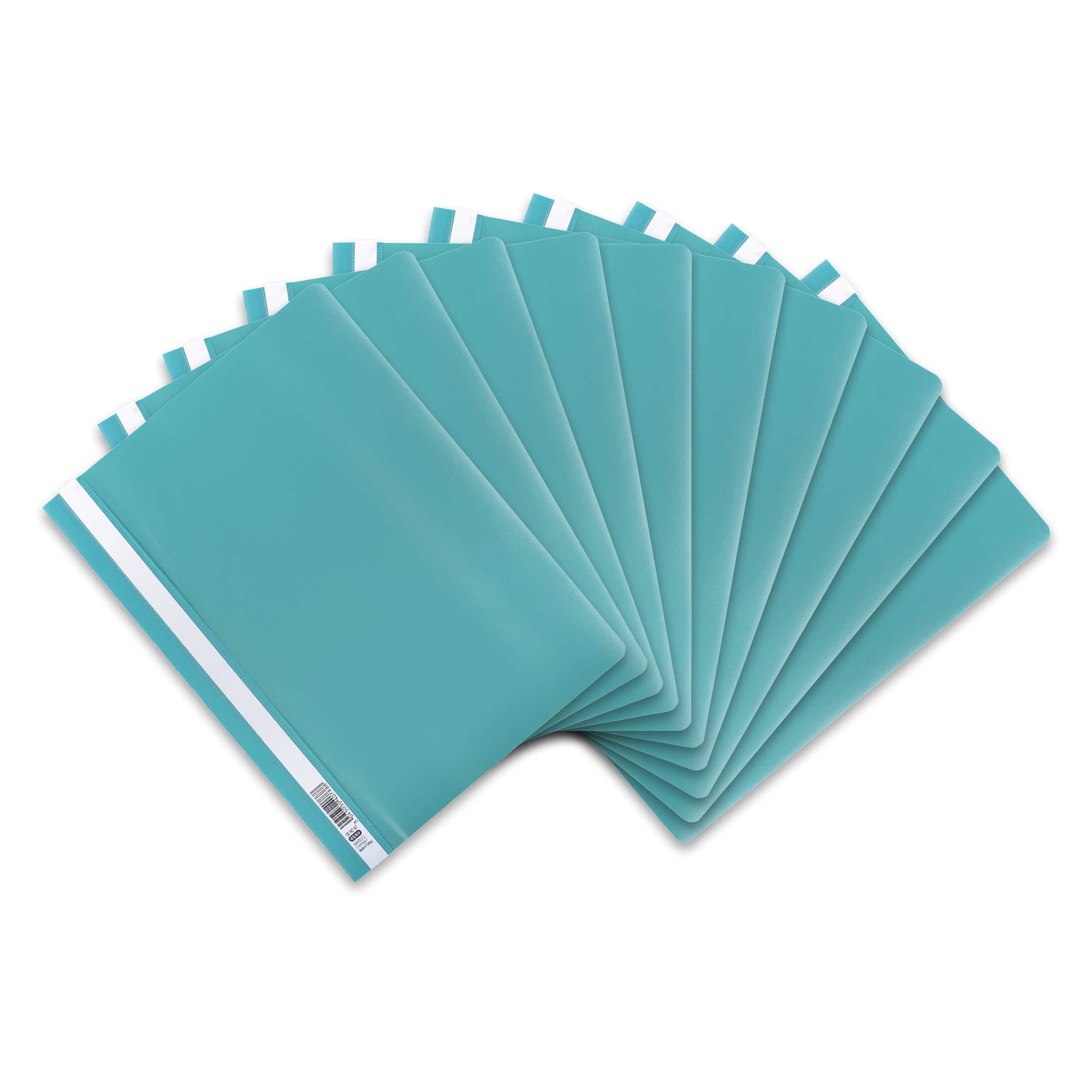 Elba 100742 File Folder A4 Pack of 10 Made from Plastic Modern 31 x 22,8 x 0,3 cm Turquoise