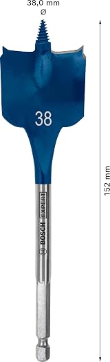 Bosch EXPERT Self Cut Speed Spade Drill Bit 38 mm Ø for Softwood 152 mm view 3