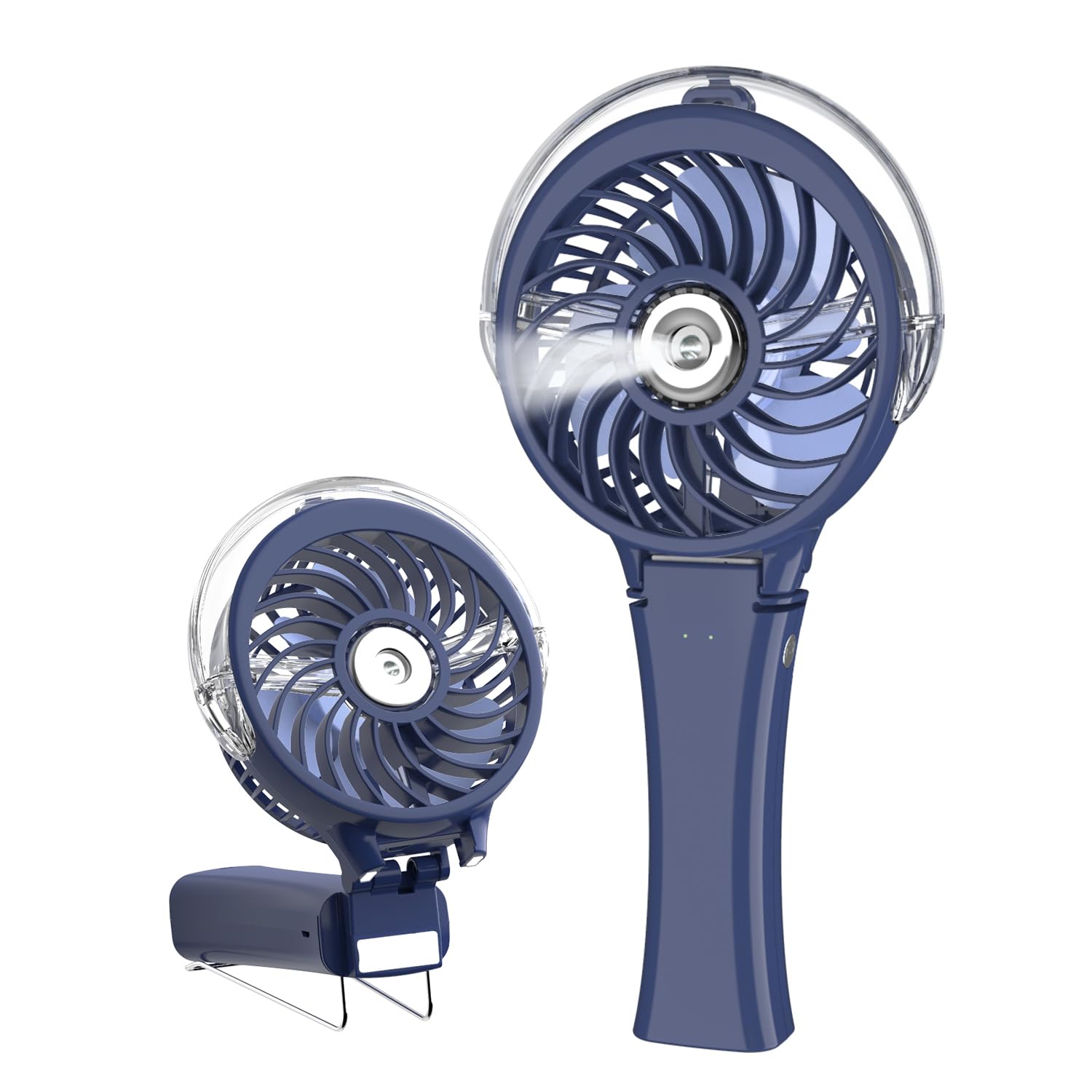 Photo 1 of HandFan Upgraded Portable Handheld Misting Fan, Rechargeable Personal Mister Fan, Spray Water Mist Fans, Foldable Mini Cooling Hand Fans for Summer Beach Travel Concerts, Gifts for Women(Royal Blue)