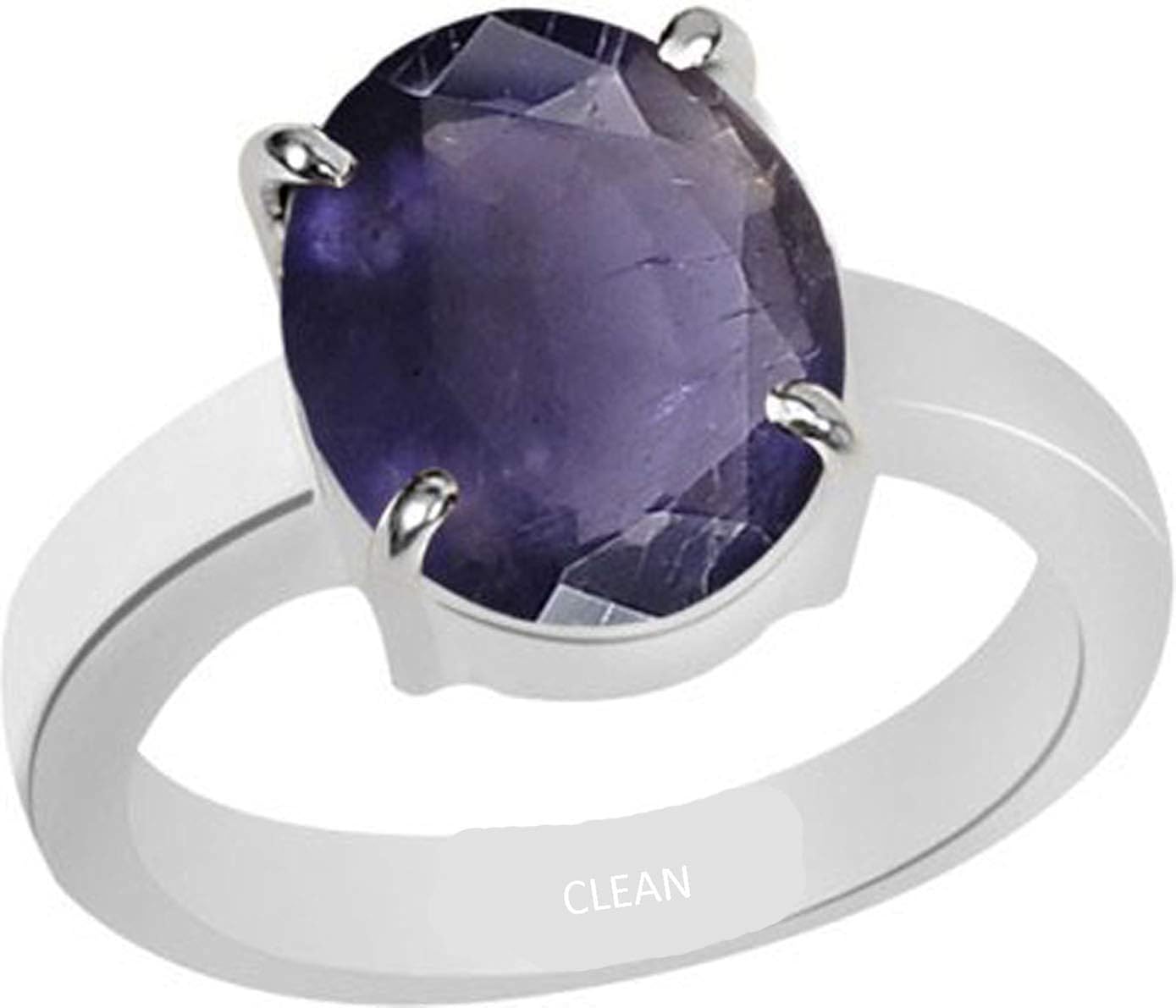 Buy CLEAN GEMS Natural Certified Neeli (Iolite) 9.25 Ratti or 8.50