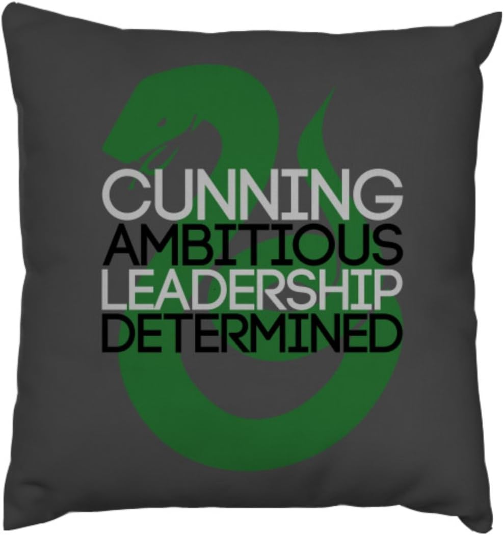 AnFuK Slytherin Throw Pillowcase Square Pillow Cover 18x18 Inch
