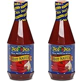 Pico Pica Mexican Hot Sauce 2 Pack - HOT - 15.5 Oz (2 Large Plastic Bottles)