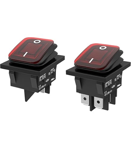 Amazon.com: Arcolectric Switches C1353AT0/1GRN Rocker Switch, DPST