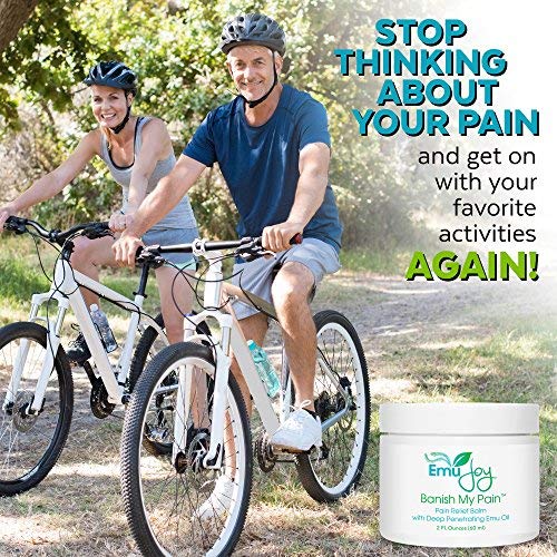 Banish My Pain Emu Oil Pain Relief Cream for Sore Muscles Joint Pain Arthritis Fibromyalgia Shingles Bursitis - No Medicinal Odor - Thumbnail 5
