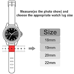 WOUKUP Silicone Watch Bands Quick Release Rubber