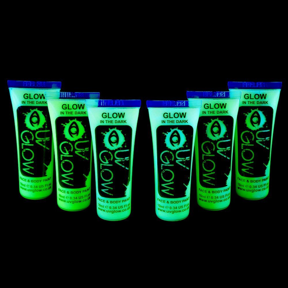 UV Glow Invisible Glow in the Dark Face & Body Paint - 24x 0.34oz Wholesale Resale