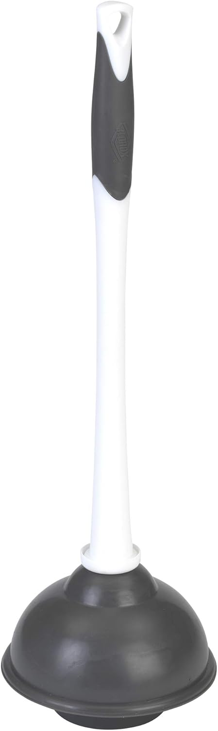 Clorox Toilet Plunger and Brush Combo, Brush & Plunger, White 2 Piece: Home & Kitchen