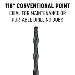 Drill America 25 Piece High Speed Steel Drill Bit