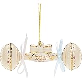 Lenox 895758 2024 Baby's 1st Christmas Tree Ornament Rattle