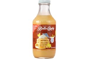 Uncle Bob's Butter Country Rich & Creamy Coconut Syrup for Pancakes and Waffles, Less Sugar, No Corn Syrup, Gluten Free, Made without Artificial Flavors, 16 fl oz Bottle
