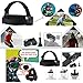 ASOCEA Action Camera Accessory Bundle Kit Chest Mount + Head Strap + Floating Handle Grip + Selfie Stick Compatible Gopro Hero7/ 6/5 AKASO APEMAN YI 4K SJ4000 Vivitar VTech Kidzoom Sport Camera