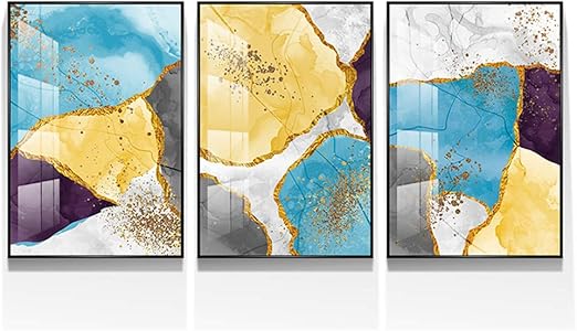 Liyoupin Pintura De Pared Modernas Obra De Arte Multi Flores