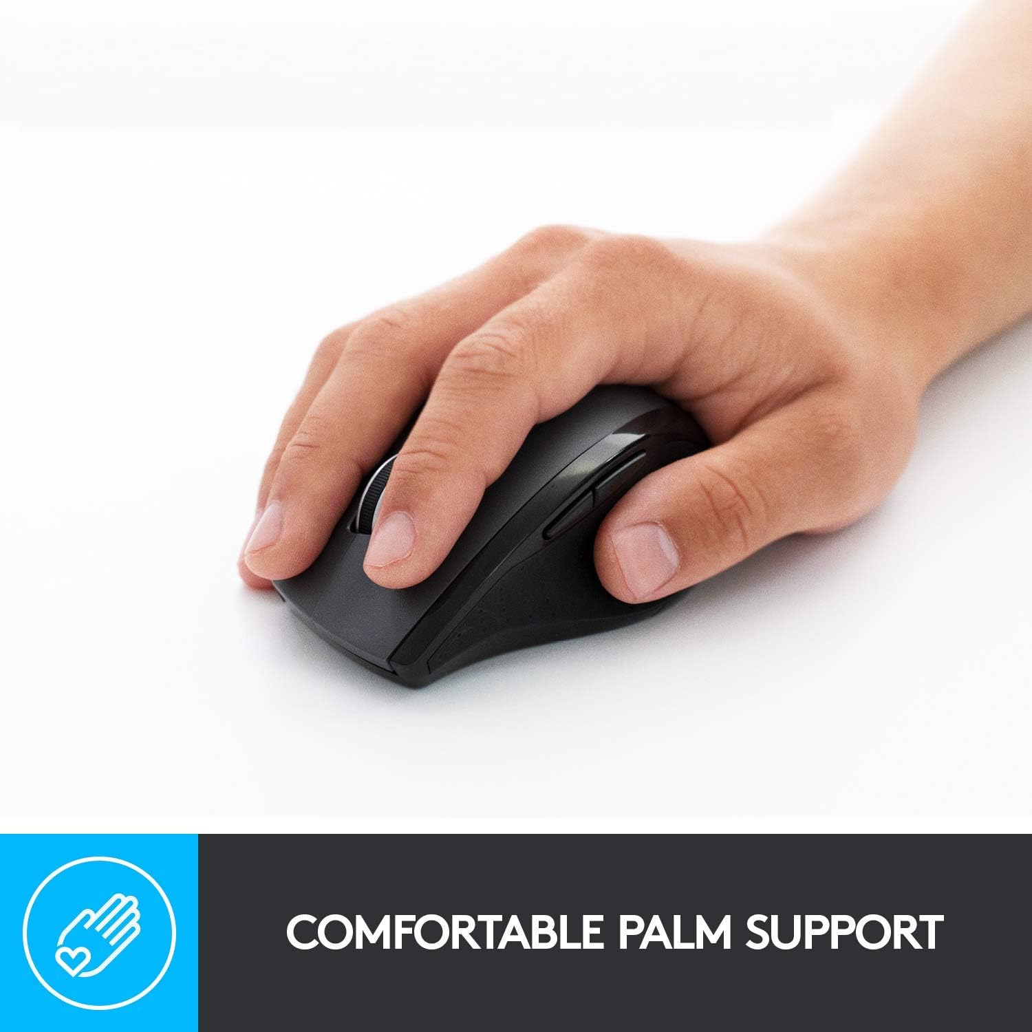 Logitech M705 Wireless Mouse for Windows Mac, Chrome for Laptop and Computer - Black (Renewed) - Image 3