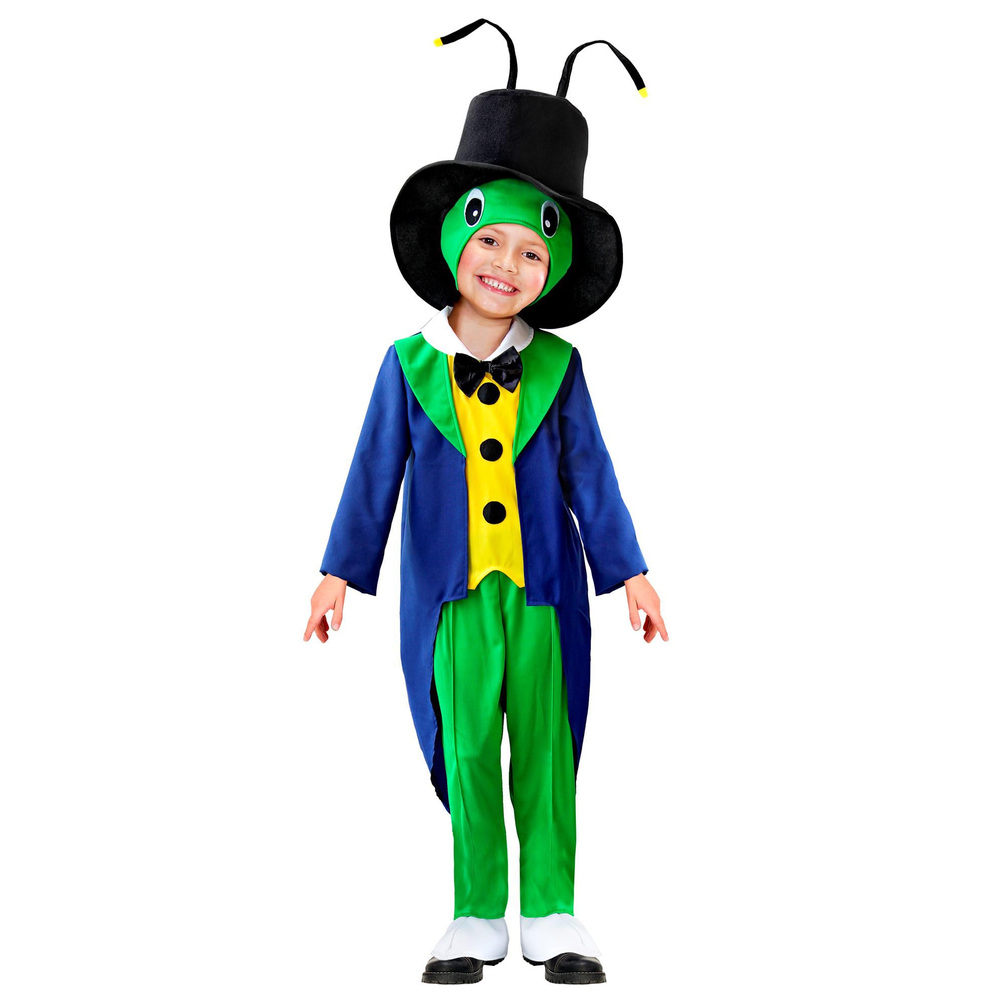 W WIDMANN MILANO Party Fashion Childs Grasshopper Fancy Dress Costume Cricket Bug Dress Up Boys Girls Childrens Kids World Book Day Age 5-7
