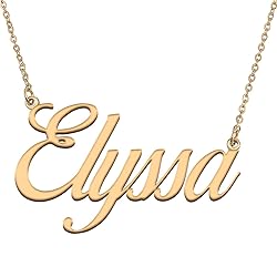 HUAN XUN Customized Custom Simple Any Name Necklace