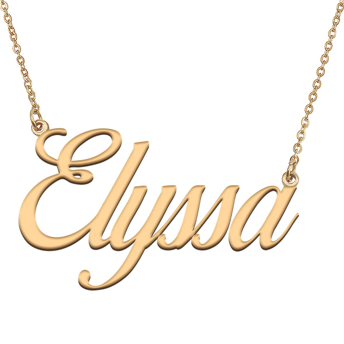 HUAN XUN Customized Custom Simple Any Name Necklace