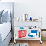 Nisorpa 3 Tier Stainless Steel Catering Trolley 750x400x835MM with Locking view 9