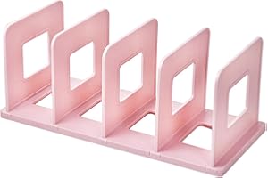 Lemical Desk File Holder File Sorter Detachable Bookend 4 Compartments Magazine Organiser Book Divider Documents Organizer He