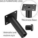 Fulushouxi 4 Pcs Adjustable 15cm Furniture Legs Metal Sofa Feet view 4