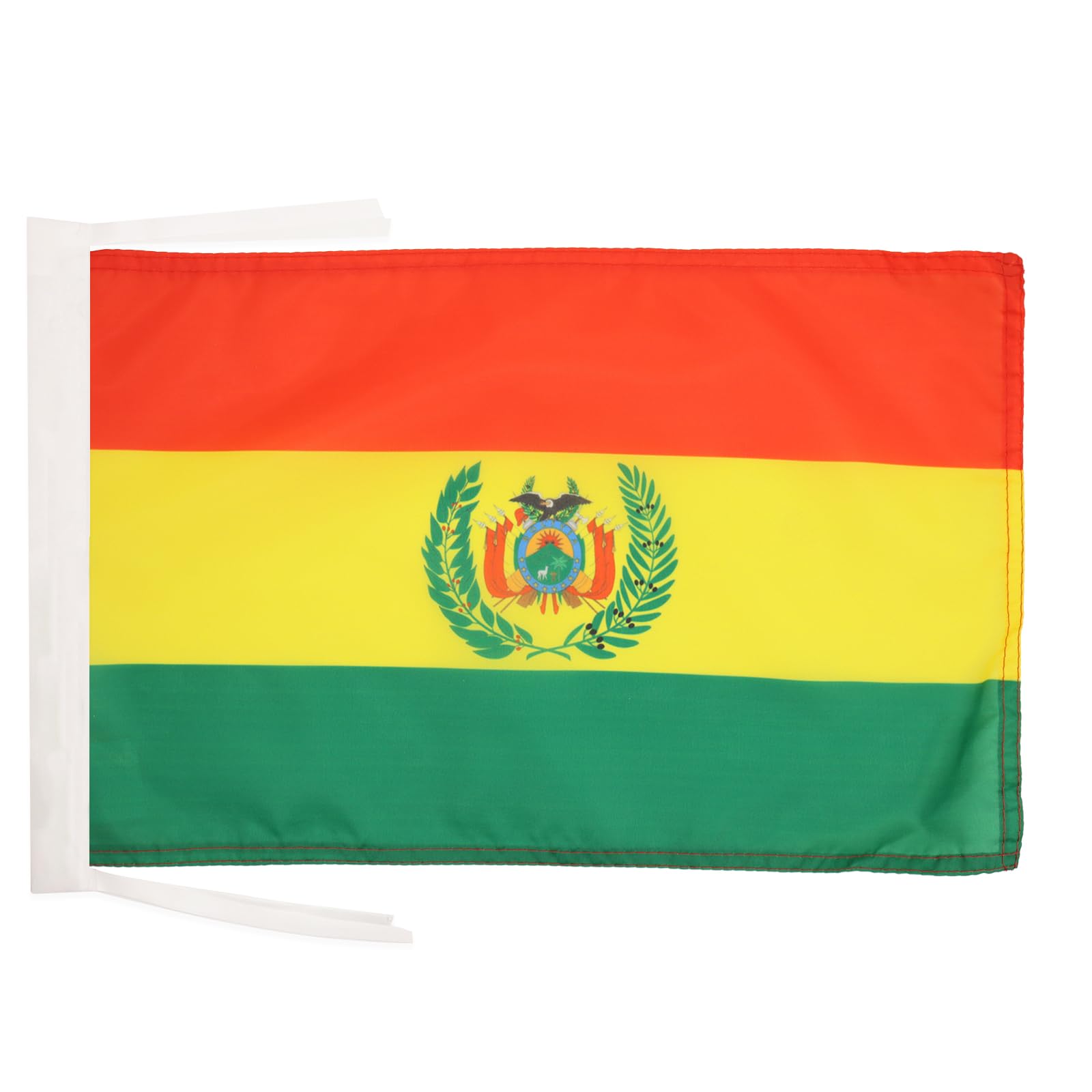 AZ FLAG - Bolivia Flag - 18'' x 12'' - 100% Polyester Bolivian Small Banner with Two Cords - Fade Resistant - Vivid Colors - 18x12 in - 45x30 Cm — image 1