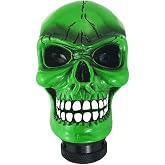 Abfer Skull Shift Knob Car Gear Shifer Knobs Unique Stick Shifting Handle Replacement for Most Automatic Manual Vehicles, Green