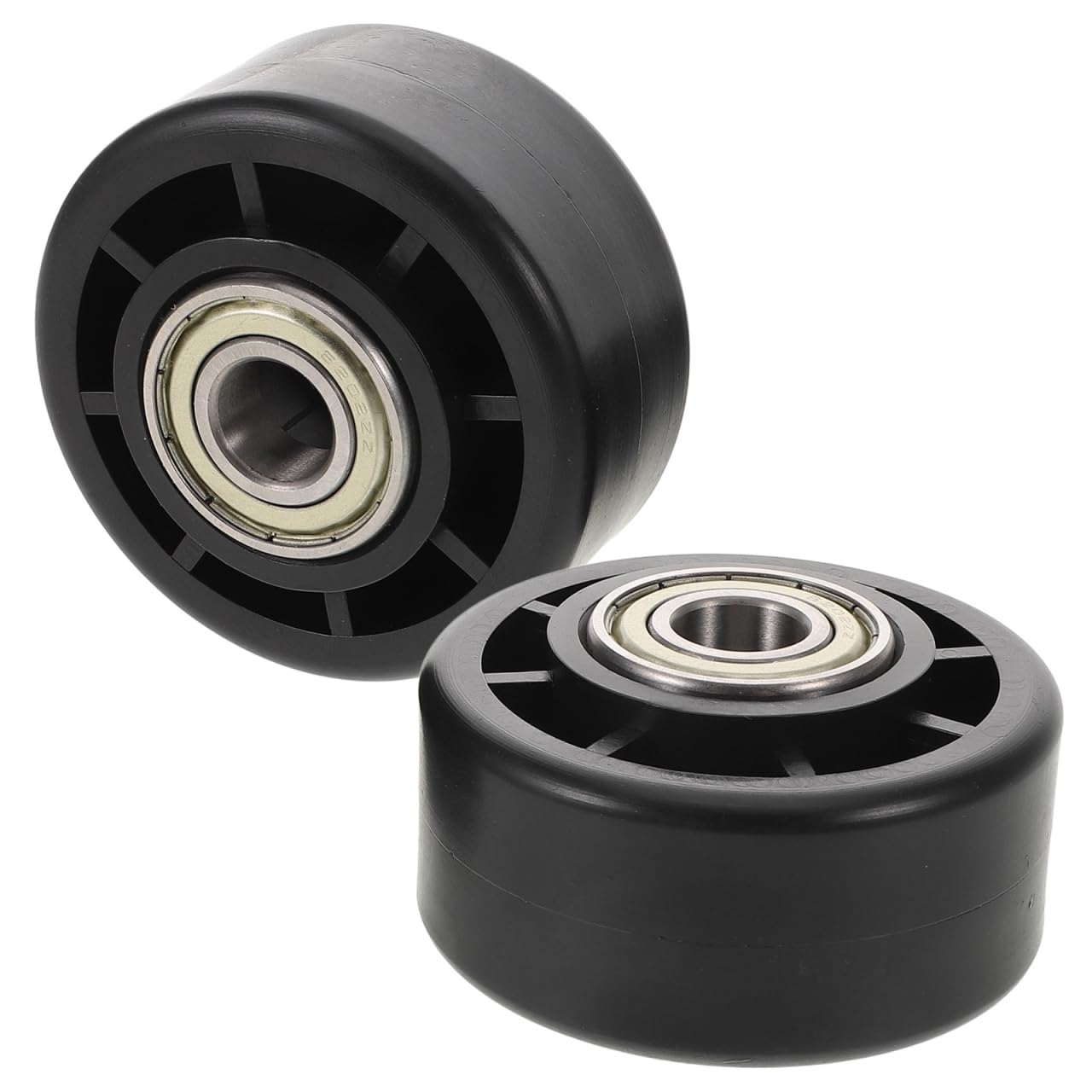 Photo 1 of OHPHCALL 2pcs Fitness Equipment Universal Bearing Wheel Replacement for Gym Accessories Treadmill and Exercise Bike PP Caster Pulley Wheel Size 6203 Bearing