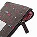eBoot Flower Pencil Case Zippered Canvas Pouch Cosmetic Bags, 5 Pieces