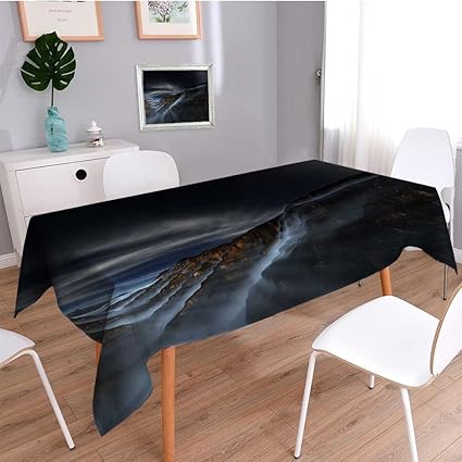 Amazon Com Auraisehome Water Resistant Tablecloth Cloud And