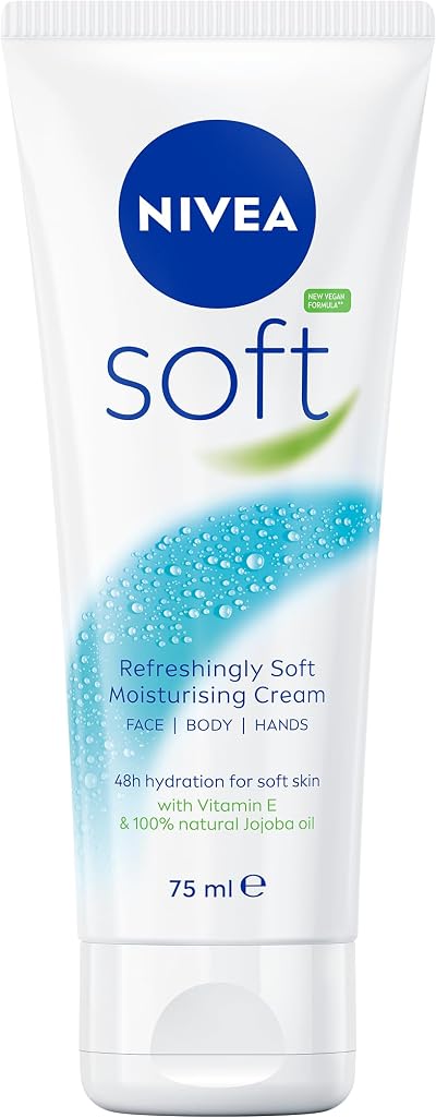 NIVEA Soft Moisturising Cream 75ml with Vitamin E & Jojoba Oil