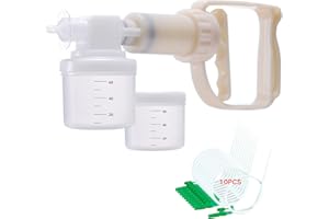 KANEYVOK Handheld Manual Suction Pump Portable Transparent Hand Help Suction Pump with Disposable Tube for Home Care Veterinary Use