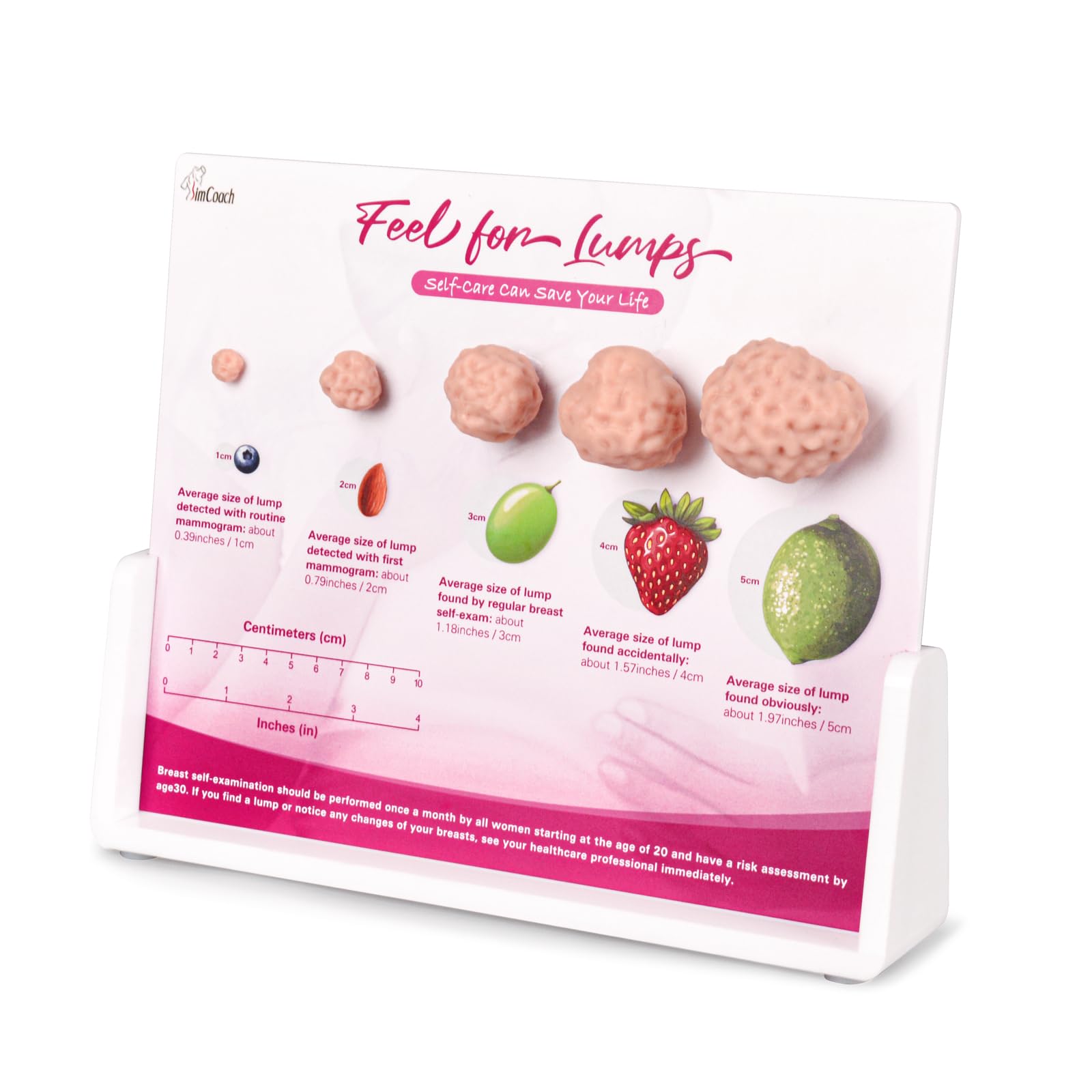 Photo 1 of SimCoach Breast Lump Display Model, Anatomical Training Tool for Medical Education, Clinical Diagnosis, and Patient Awareness