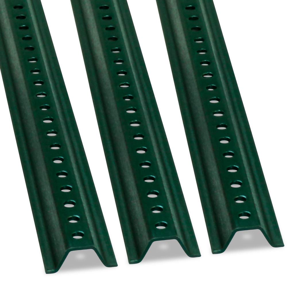 Photo 1 of SmartSign U-Channel Sign Post, Medium Weight | 6' Tall Baked Enamel Steel Post - Pack of 3