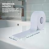 HNNHOME White Self-Adhesive Bath Sealant Strip 38mm x 3.2m Waterproof view 2