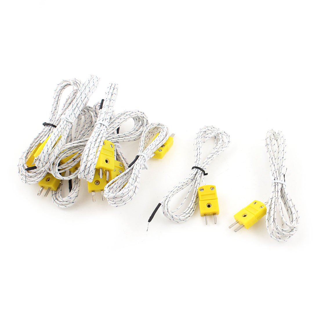 Sourcingmap K Type Temperature Thermocouple Sensor -50C to 200C Wire Cable 2M Length 10 Pcs
