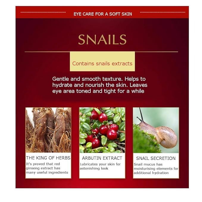 bioaqua snail red ginseng eye cream