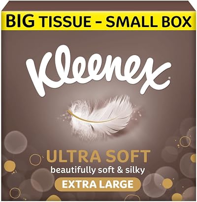 Kleenex Ultra Soft Extra Large Tissue Compact Box 44 Sheets