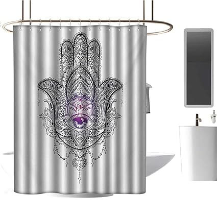 Amazon Com Timbeve Polyester Fabric Shower Curtain Evil Eye