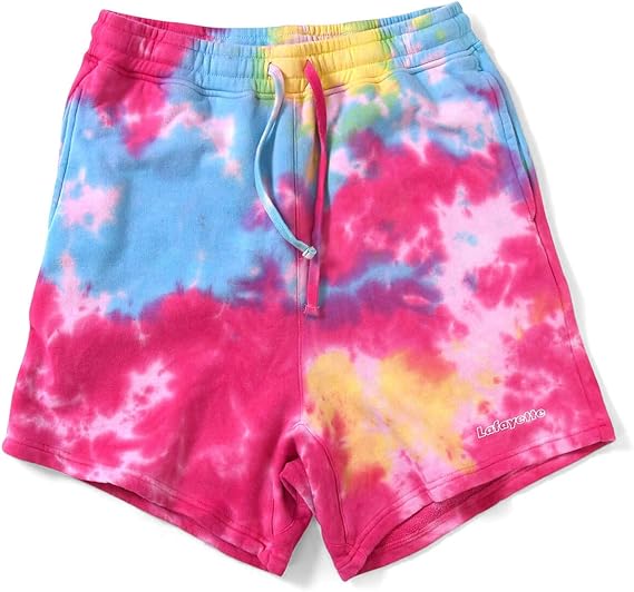 Amazon Lafayette ラファイエット スウェット ショーツ メンズ ストリート ブランド ロゴ ハーフパンツ イージーショーツ タイダイ Lafayette Outline Logo Tie Dyed Sweat Shorts Ls1305 Multi マルチ ショート パンツ 通販