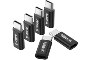 ARKTEK 6 Pack USB C Male Micro USB Female Adapter Type C Adapter Support Data Transfer & Charging Compatible with iPhone 16 1